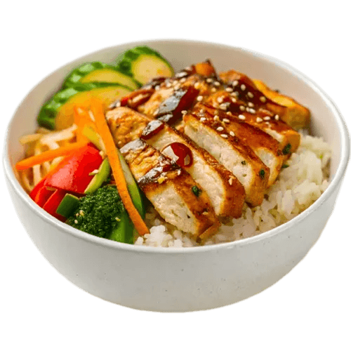 Grilled teriyaki salad